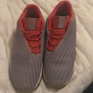 Air Jordan 11 Future Grey Orange Shoes.